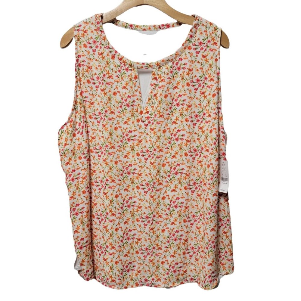 NEW New York and Company Top Woman's Floral  XXL‎ Soft Tank NWT